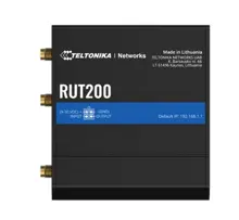 TE-RUT200 4G (LTE) Endüstriyel Router<br>- Cat 4 (150/50 Mbps)<br>- 1x SIM Kart Yuvası, 1x Radyo<br>- 2x 10/100TX Ethernet<br>- 802.11b/g/n 2.4GHz Wi-Fi (1x1 anten)<br>Industrial Cellular Router