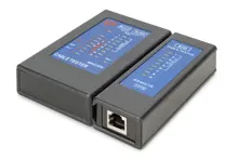 DN-14001-2 DIGITUS Cable tester, network, RJ45, Single side Tester main device, remote unit, PoE tester, with case 