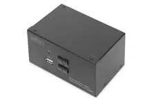 DS-12860 Digitus 2 Port USB 2.0 HDMI Çift Ekran Bağlantılı, 4K, KVM (Keyboard/Video Monitor/Mouse) Periferi (Çevre Cihazlarla (USB) Bağlantı Kurabilir) Switch, KVM bağlantı kablosu ürün beraberinde gelmektedir<br>
Digitus 2 Port USB 2.0 HDMI 