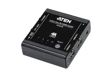 ATEN-VS381B 3-Port True 4K HDMI Switch, uzaktan kumanda ürünle birlikte gelmektedir