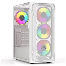 GameBooster GB-T005MW USB3.0 RGB fan Mesh Panel Beyaz kasa (PSU Yok) T005MW