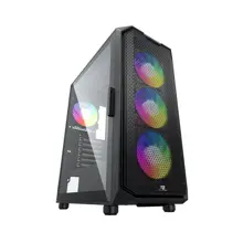 PowerBoost PB-P521B 750w 80+ Bronze USB 3.0 ATX Mesh ARGB fan siyah Kasa K521BK