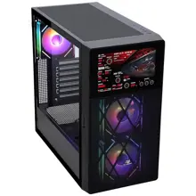 PowerBoost PB-P4367BB USB 3.0, ATX LCD Mesh Panel, ARGB Fan, Siyah Kasa (PSU Yok) 4367 Black