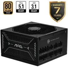 MAG PSU A1000GLS PCIE5 1000W 80+ GOLD ATX 3.1 12V-2X6 POWER SUPPLY