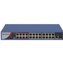 Hikvision DS-3E0326P-E/M(B) 24Port 10/100 Yönetilemez Poe 230W Switch