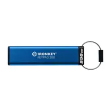 Kingston IKKP200-256GB 256GB IronKey Keypad 200, FIPS 140-3 Lvl 3 (Pending) Flash Bellek