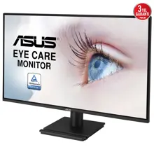 ASUS VA27AQ EYE CARE MONİTÖR 27INC IPS QHD ÇERÇEVESİZ TASARIM HDMI DISPLAYPORT VGA 1MS MPRT DUVAR MONTAJ DESTEĞİ