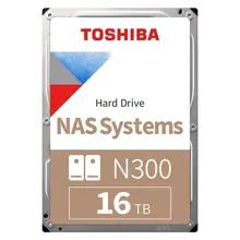 TOSHIBA HDWG51GUZSVA - N300 16TB 7200RPM 512MB SATA3 6Gbit/sn NAS HDD