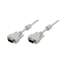 LogiLink CV0027 VGA Kablo, Erkek-Erkek, Gri, 5.0m