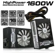 HIGH POWER 1600W ROCK SOLID PRO 80+ PLUS SILVE