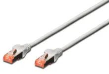 DK-1644-005 Digitus Cat.6 Patch Kablo, S-FTP, Halogenfree, AWG 27/7, 0.5 metre, Gri Renk