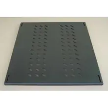 Lande LN-RAF-SBT-D100-BL-UNV Sabit Raf, 19¨ 1U Metal Tutuculu, 4 noktadan baglantılı, Fiziki Raf Derinliği:770mm D=1000mm kabinetler içindir, Yük Kapasitesi 50 kg_ Universal Model, Her Marka Kabinete Uyumlu