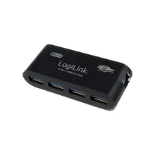 LogiLink UA0170 4 Port USB 3.0 SuperSpeed Hub, Siyah