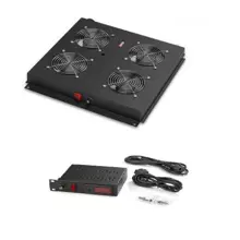Lande LN-FAN-THD-4FFS-BL 4 lü Fan Modülü Dijital Termostat switch Dikili tip Sınıfı için