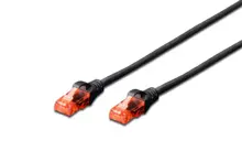 BC-U6005BL Beek CAT. 6 Patch Kablo, U/UTP, 0,5 metre, AWG 26, Siyah Renk