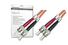 DK-2511-02 Digitus ST-ST Fiber Optik Patch Kablo, 2 metre, Multimode, Duplex, 50/125