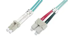 DK-2532-20/3 Digitus LC-SC Fiber Optik Patch Kablo, 20 metre, Multimode, Duplex, 50/125, OM3