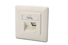 DN-9008-1 Digitus Sıva Altı İkili RJ-45 Priz, CAT. 6A Class EA, Shielded (Zırhlı), 2 x RJ45