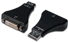 AK-340603-000-S DisplayPort (DP) <-> Dvi-I  Adaptörü, DP Erkek - Dvi-I (24+5) Dişi 
 