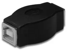 AK-300504-000-S USB Adaptörü, USB B Dişi - USB B Dişi, USB 2.0 uyumlu, UL, siyah renk 