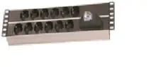 Günko PA AL SCH CB12 2U, 12.li grup priz, 19”, Aluminyum profil gövdeli