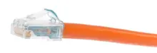 AVY-CPCSSZ2-06F007 GigaSPEED® X10D VisiPatch® 360 to 360GS10E Cat 6A 4-pair Low Smoke Zero Halogen Solid Hybrid Patch Cord T, 7 feet, 2 meters, orange
