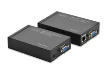 DS-53400 Digitus Ses (Audio) ve VGA Görüntü Sinyalı Uzatma Cihazı, Alıcı (Receiver) ve Verici (Transmitter) Birim dahil, 300 metre
