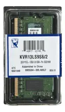 Kingston 2Gb D3 Sodımm 1333 1.35 Kutusuz Ram KVR13LS9S6/2