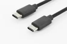 AK-300138-010-S USB Tip C Bağlantı Kablosu, USB Tip C Erkek (USB 3.1) - USB Tip C Erkek (USB 3.1), 1 metre, AWG 24/28, 2x zırhlı, UL, nikel kaplama, siyah renk