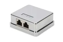 DN-93713 CAT 6A Sıva Üstü 2’li Kutu, Keystone Modül dahil, Zırhlı/Shielded