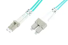 BC-FO-5LCSC-30/3 Beek LC-SC Fiber Optik Patch Kablo, 30 metre, Multimode, Duplex, 50/125, 3.0mm, OM 3, LSZH