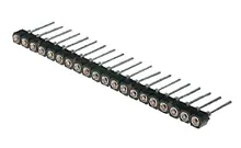AW 127-20/Z-T Socket, with machined contacts, 1-row (single row), L=7.43mm, pitch 2.54mm, number of contacts: 20