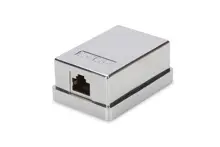DN-93712 CAT 6A Sıva Üstü 1’li Kutu, Keystone Modül dahil, Zırhlı/Shielded