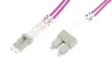 BC-FO-5LCSC-20/4 Beek SC-LC Fiber Optik Patch Kablo, 20 metre, Multimode, 3.0mm, Duplex, 50/125, OM4, LSZH