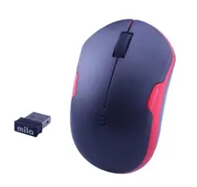 Mila Ml360 Kablosuz Usb Nano Alıcılı Optik Mouse Siyah/Kırmızı Şerit