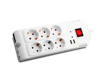 S-Link Spg78-6-15 1.5M 6Lı Akım Kor.2*Usb 1000Joul Priz Çoklayıcı