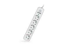 S-Link Swapp Spgıp05 1.5M 750 Joule Gümüş/Beyaz 5Li Akım Kor. Priz Çoklayıcı